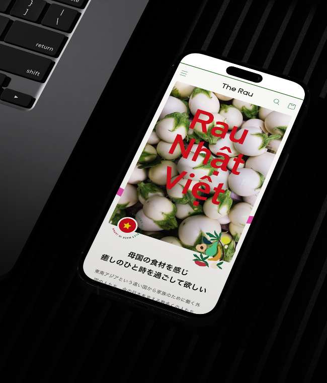 株式会社ベジサークさんが運営するThe Rauのオンラインサイトを制作しました！